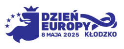 Dzień Europy 2025  logotyp tytułu Kłodzko blue.png